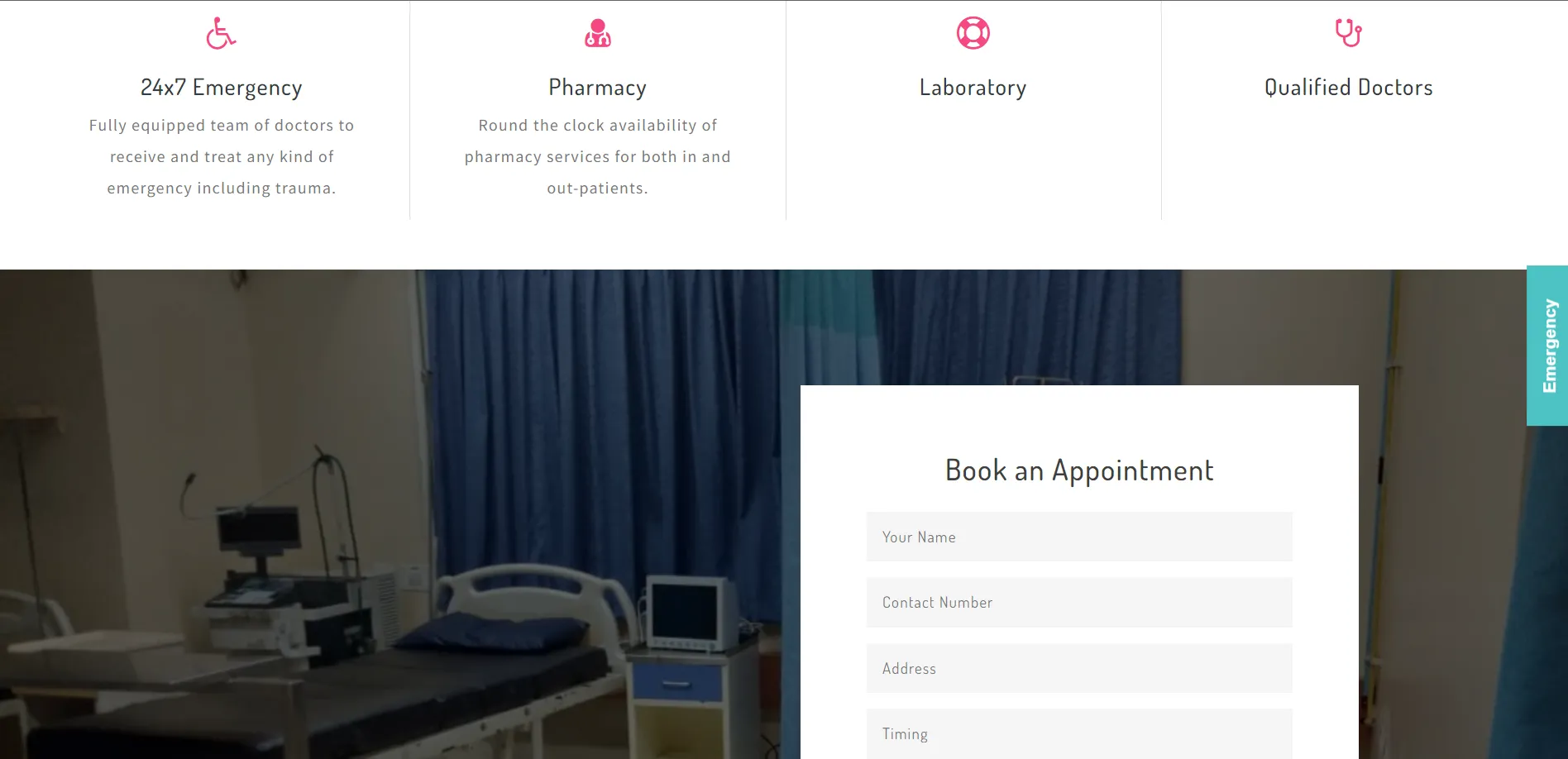 An image of the Prasad Hospitals Healthcare Platform project.